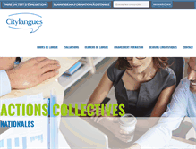Tablet Screenshot of citylangues.com